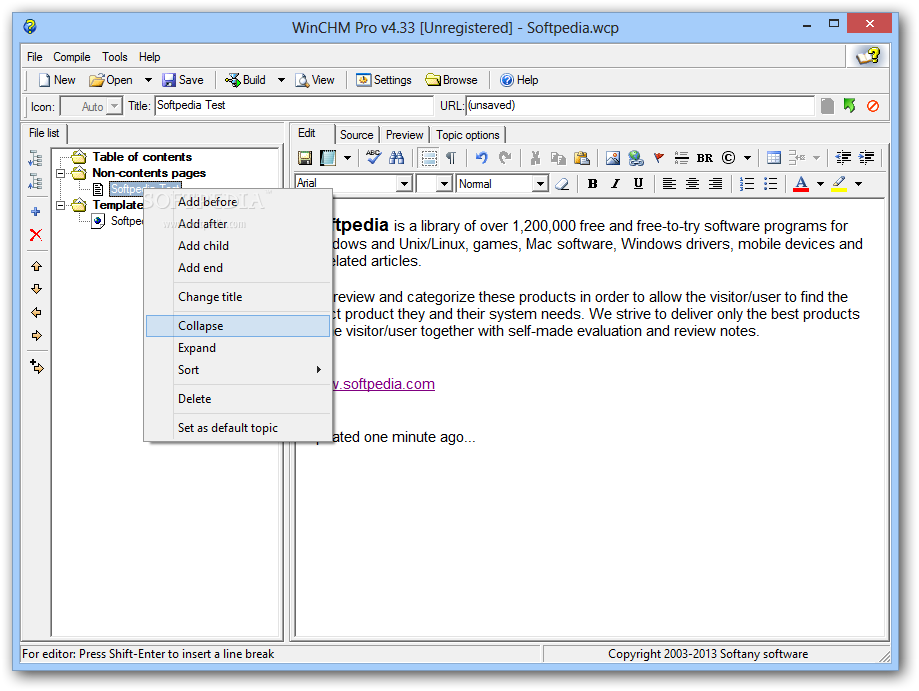 WinCHM Pro 5.524 for windows download free