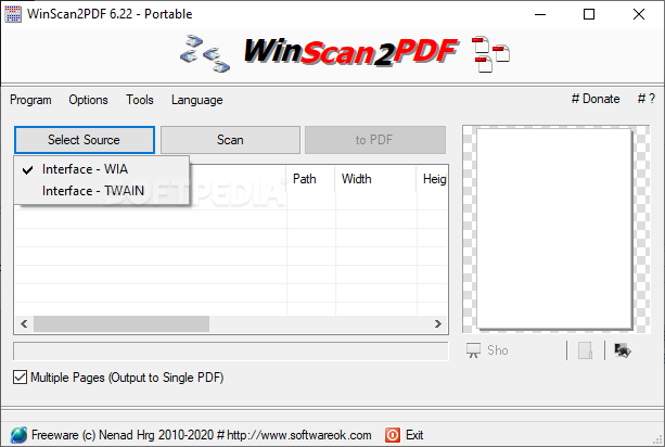 WinScan2PDF 8.68 free instal