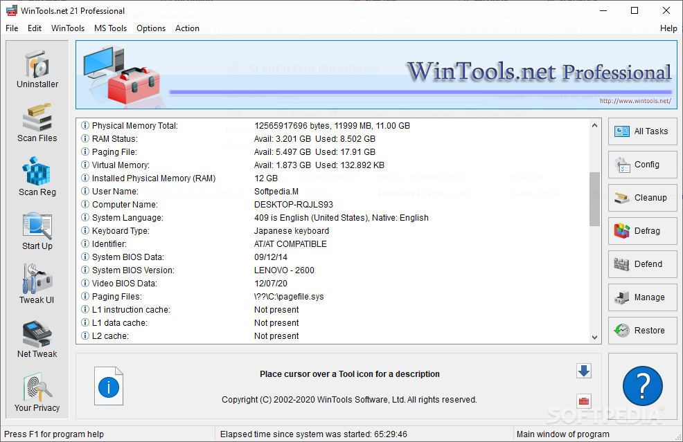 WinTools.net Professional screenshot #0