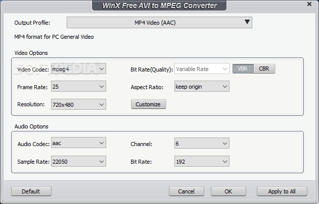 winx free mpeg to mp4 converter