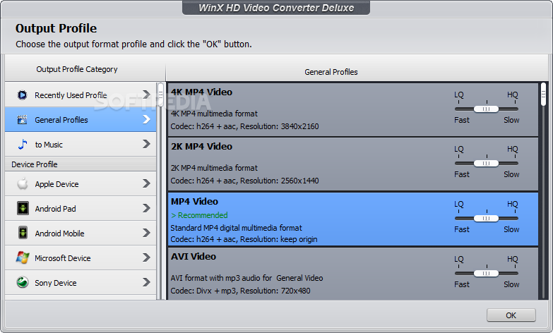 winx hd video converter deluxe rons slow in windows 10
