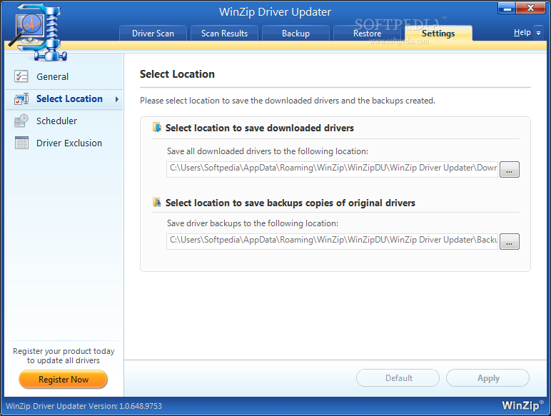 remove winzip driver updater