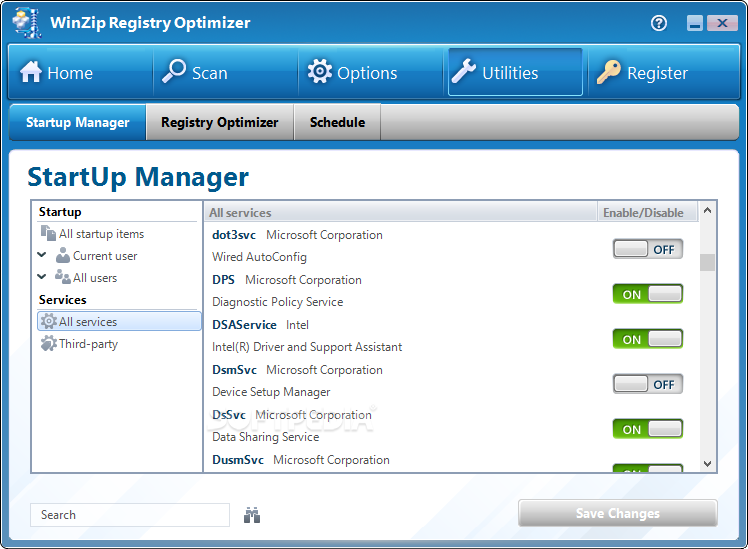 WinZip Registry Optimizer screenshot #3