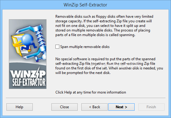 winzip self extractor 2.2 4003 free download