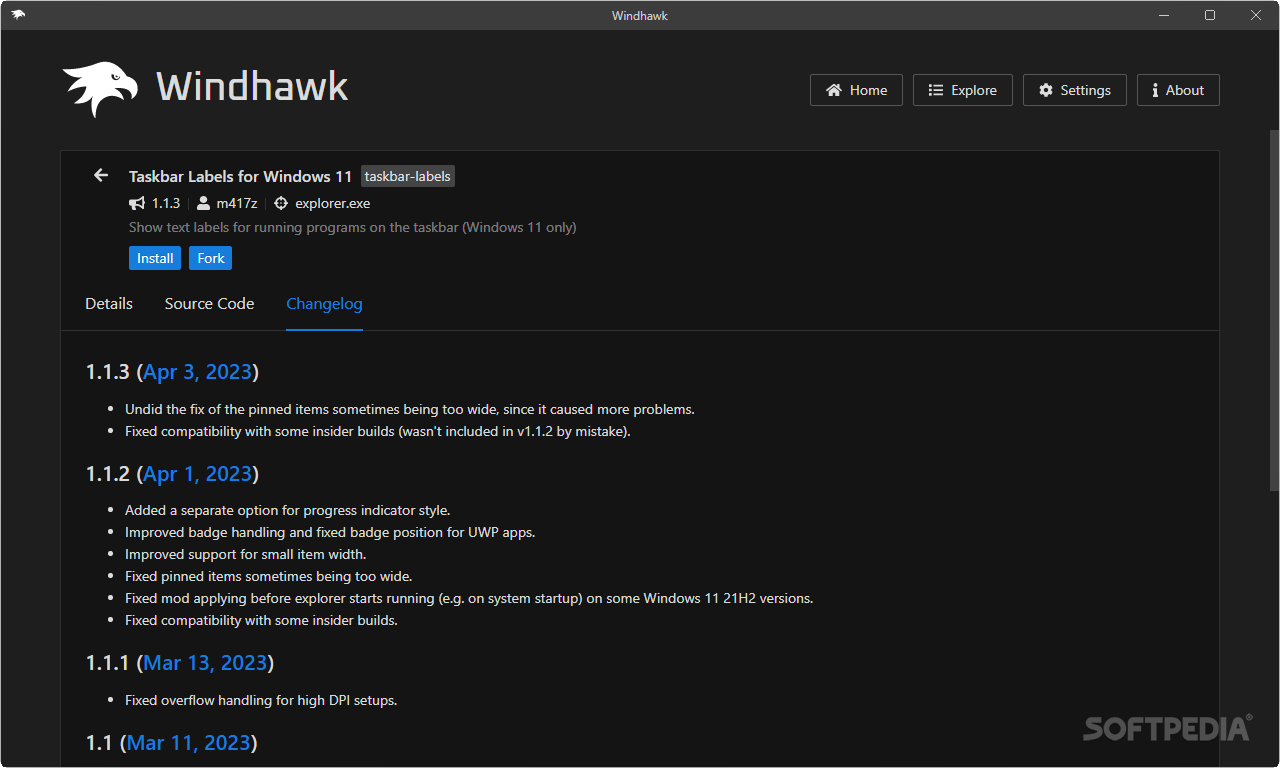 download the last version for windows Windhawk