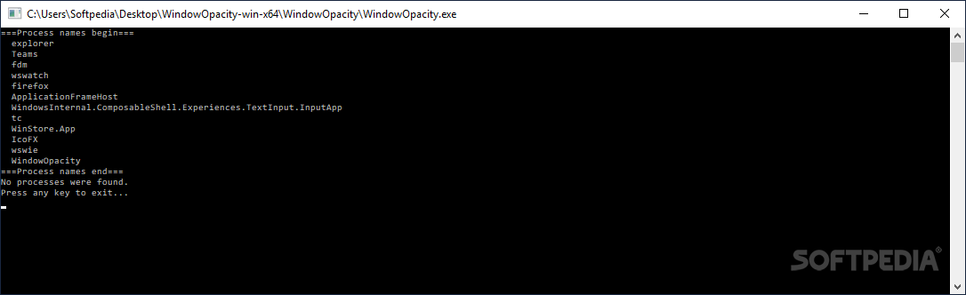 Window Opacity screenshot #0