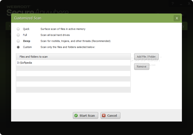 webroot secureanywhere removal tool