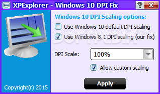 Windows 8.1 DPI Scaling Enhancements