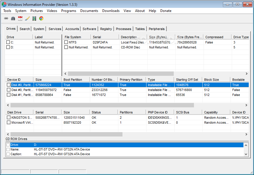 Windows Information Provider screenshot #0