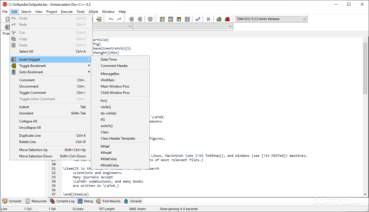 Dev-C++ Portable screenshot #1
