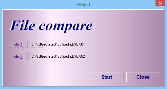 what is compare in hjsplit