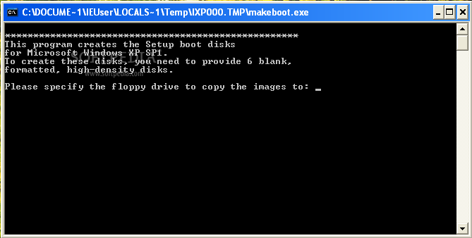 create a windows xp boot disk