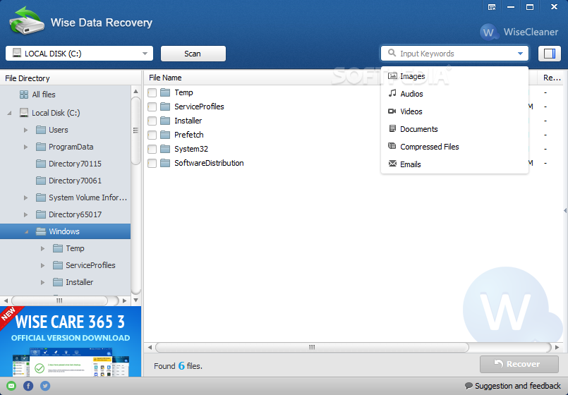 Wise Data Recovery 6.1.4.496 download the last version for ipod