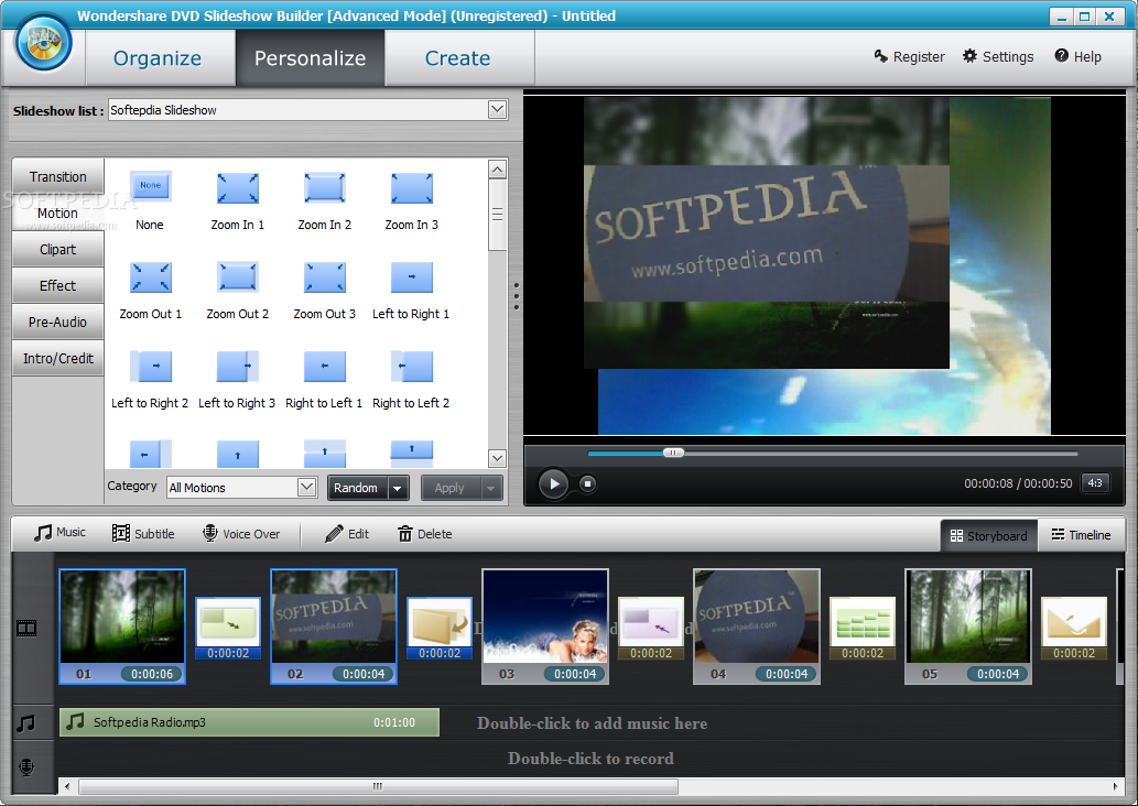Wondershare DVD Slideshow Builder Deluxe screenshot #2
