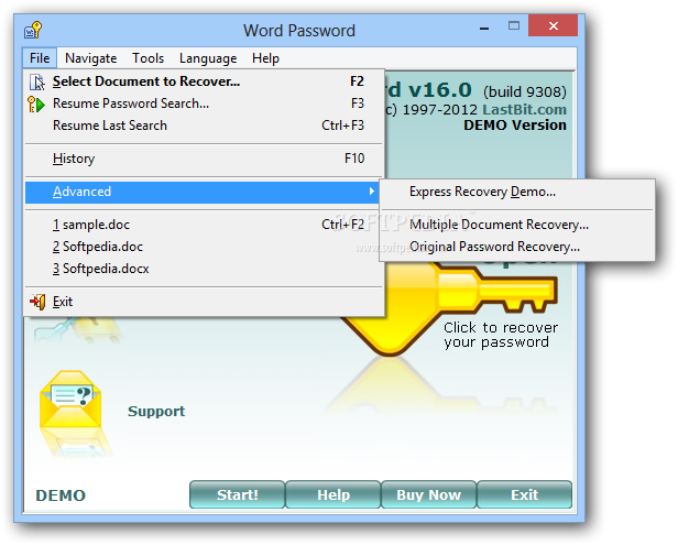 Слово password. Autorecover. The Act Express Recovery.