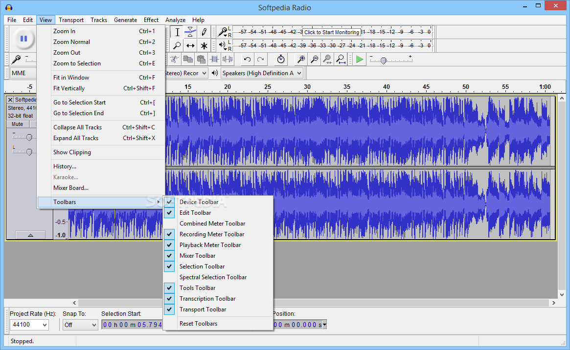 Audacity download size - gasepe