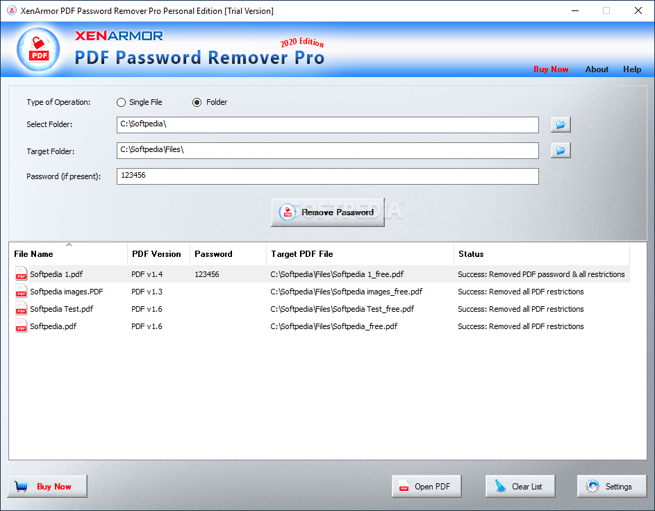 foxit reader remove password from pdf