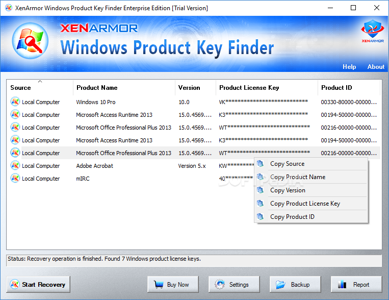 finding my microsoft product key for mac