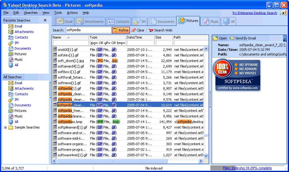 Download Yahoo Desktop Search 1 2 Build 1852jc