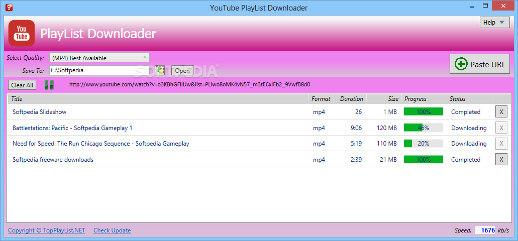 youtube playlist video downloader