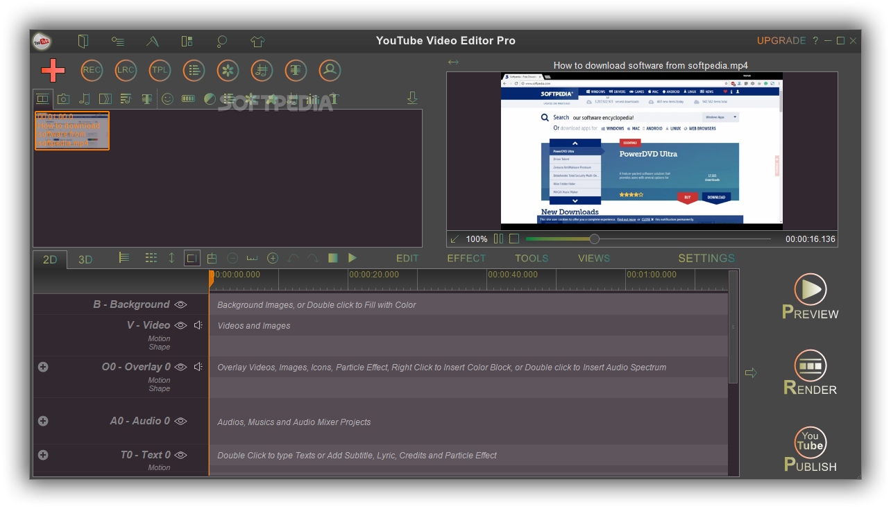 youtube video editing software