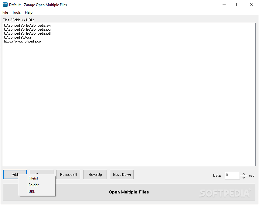 Zarage Open Multiple Files screenshot #0