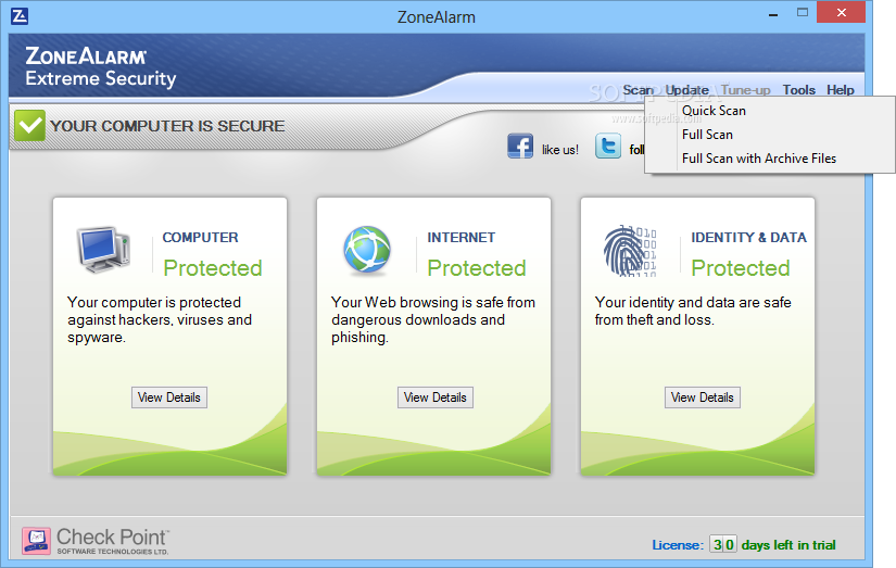download search zonealarm