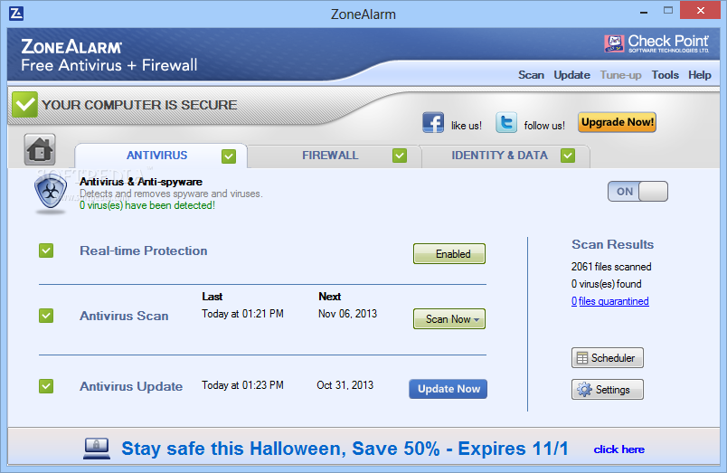 checkpoint zonealarm free antivirus firewall 10.2 download