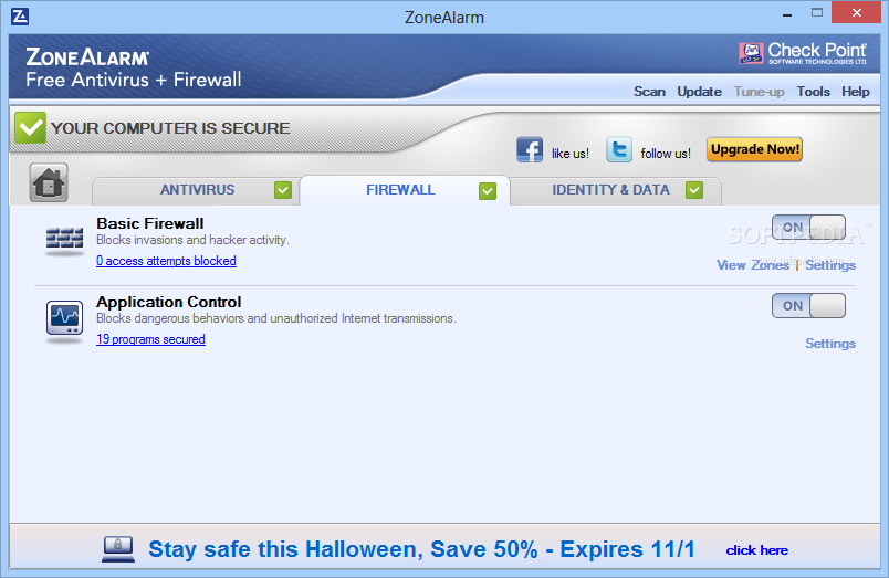 zonealarm free antivirus firewall gratuit