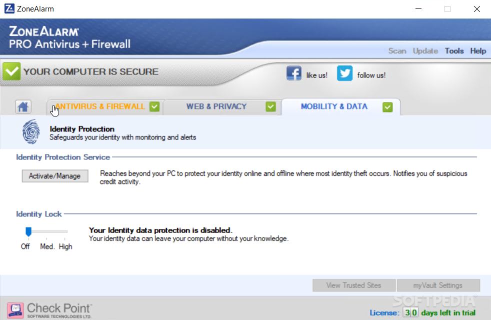 ZoneAlarm Pro Antivirus + Firewall screenshot #3