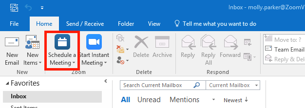 Zoom Plugin for Microsoft Outlook screenshot #1