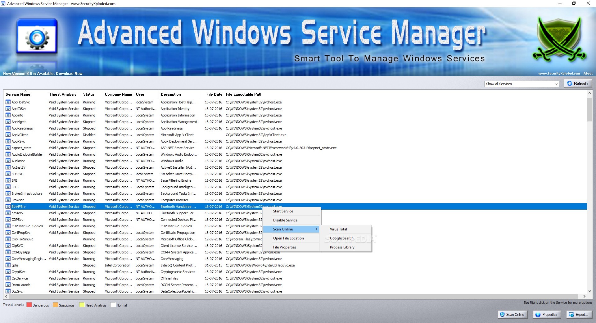 service windowmanager