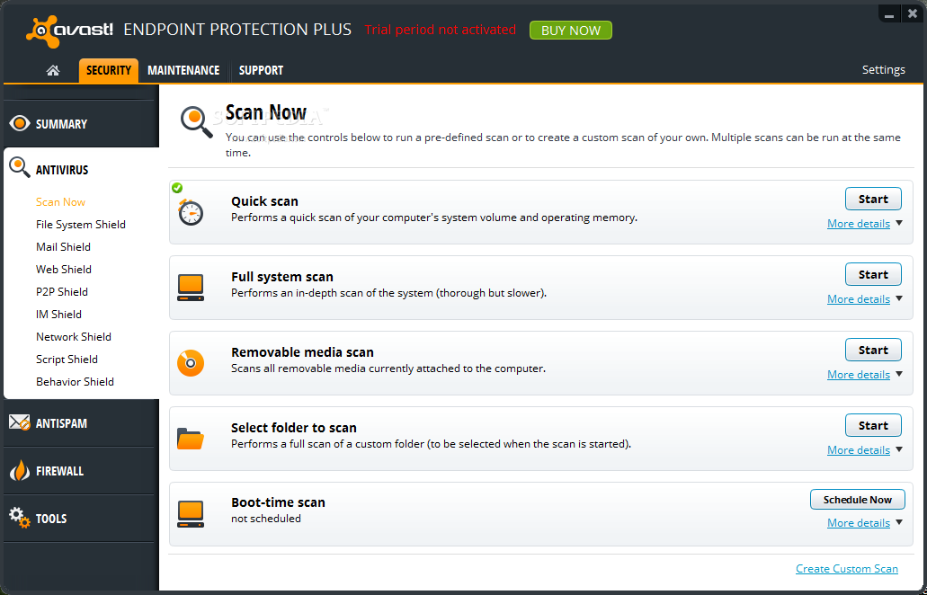Avast Endpoint Protection Plus screenshot #3