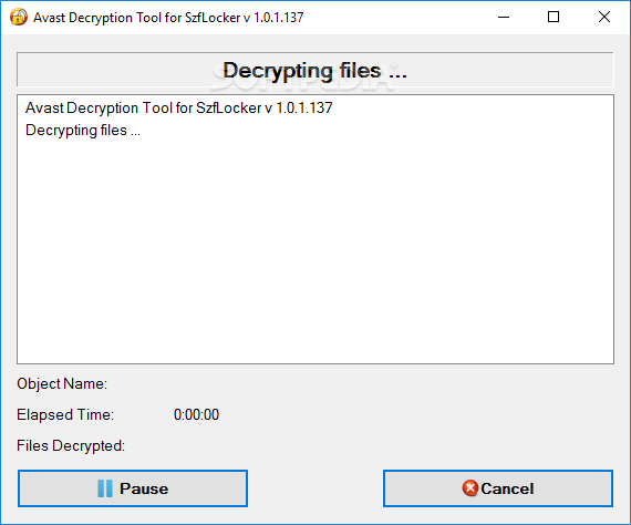 Avast Ransomware Decryption Tools 1.0.0.688 free
