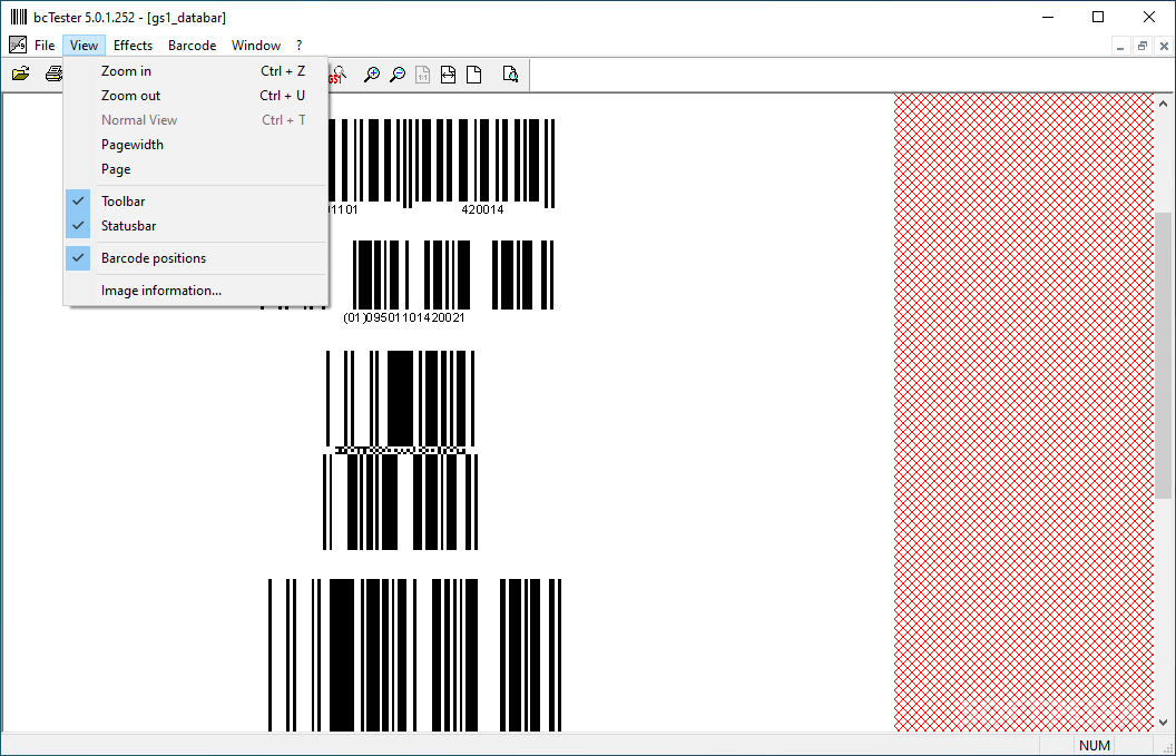 bctester barcode reading and testing