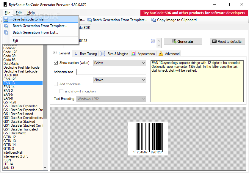 ByteScout BarCode Generator - Download & Review