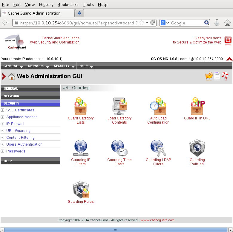 CacheGuard OS NG screenshot #1
