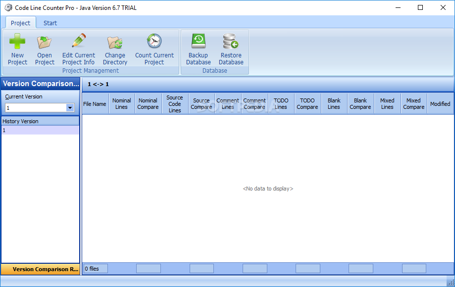 Code Line Counter Pro - Java Version screenshot #0