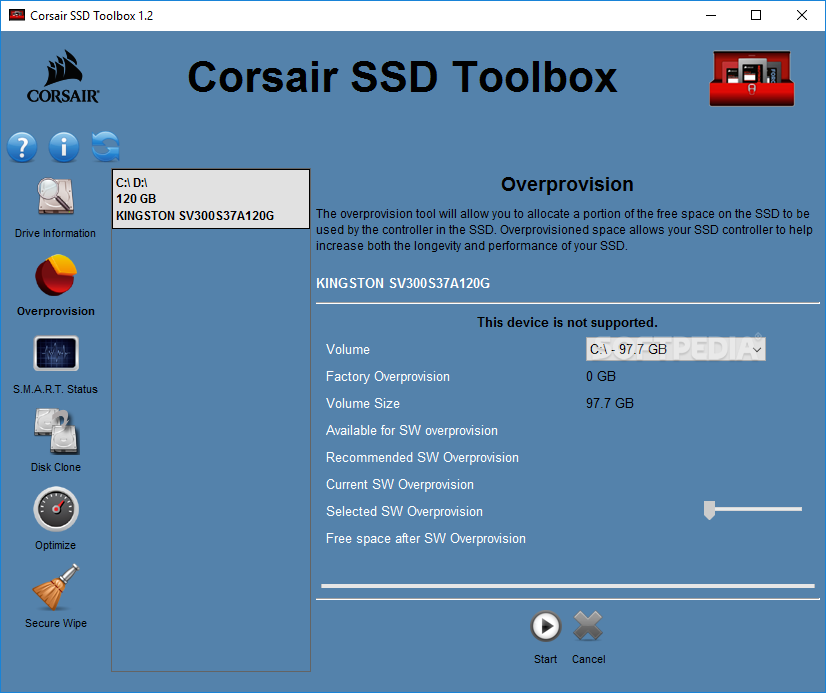Corsair SSD Toolbox screenshot #1
