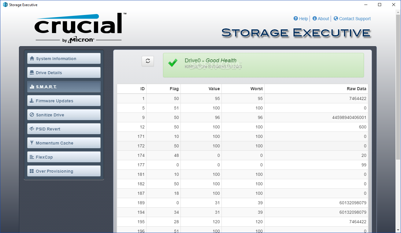 Crucial Storage Executive screenshot #2