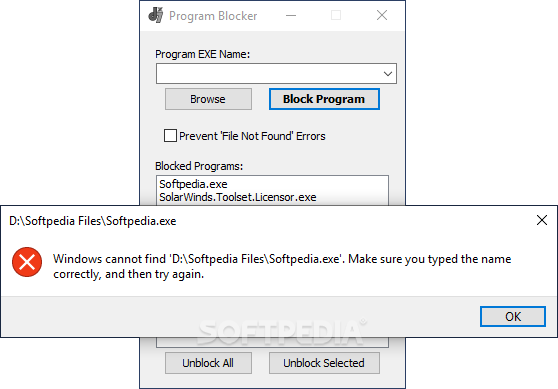 Program Blocker screenshot #1