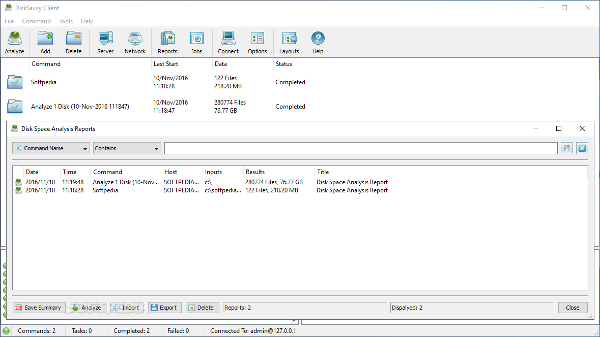 Disk Savvy Server screenshot #1