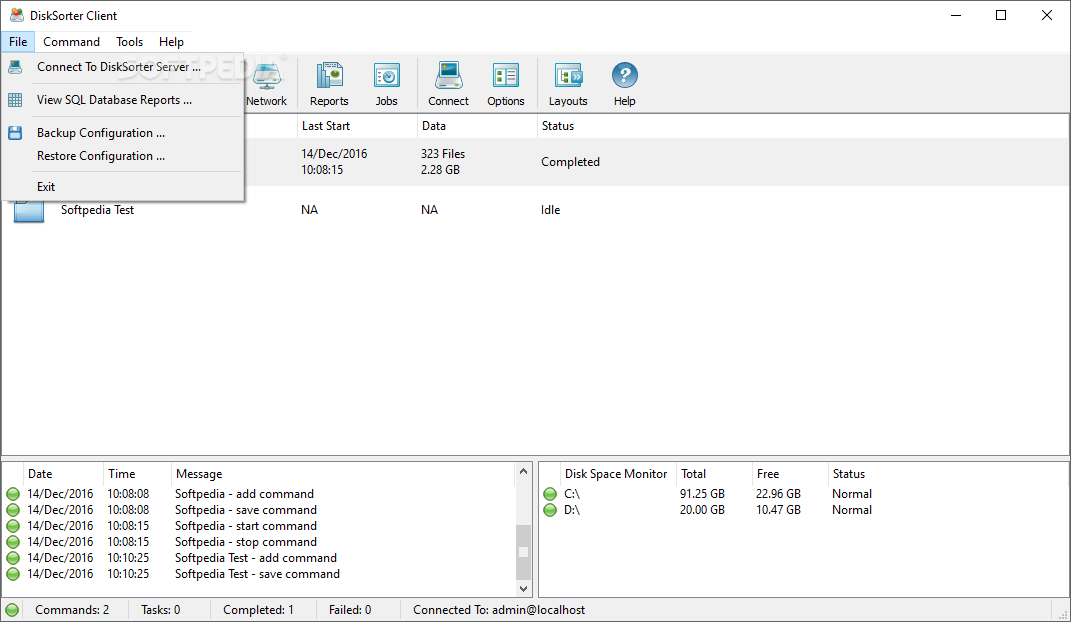 Disk Sorter Server screenshot #1
