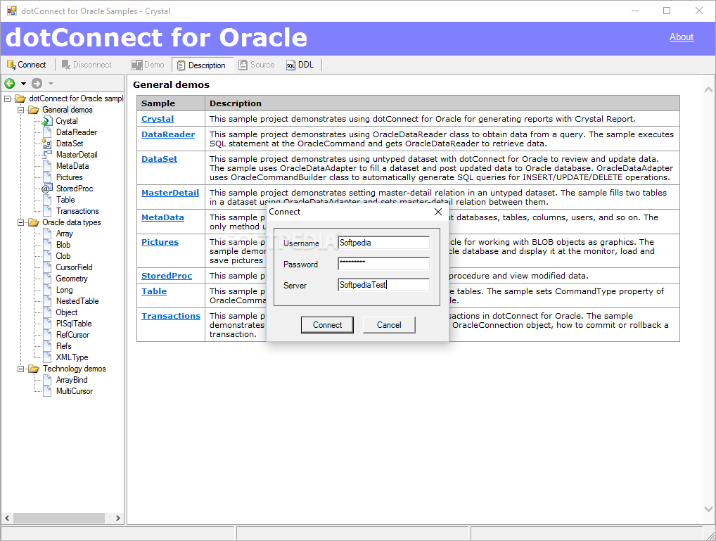dotConnect for Oracle Express Edition screenshot #1