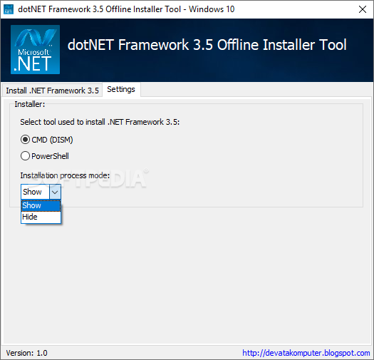 install dot net 3.5 windows 10 offline