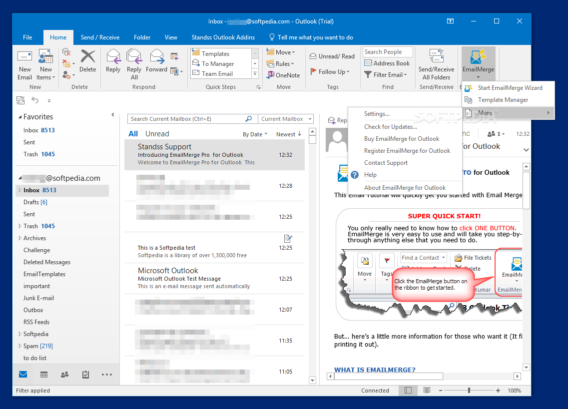 EmailMerge for Outlook screenshot #1