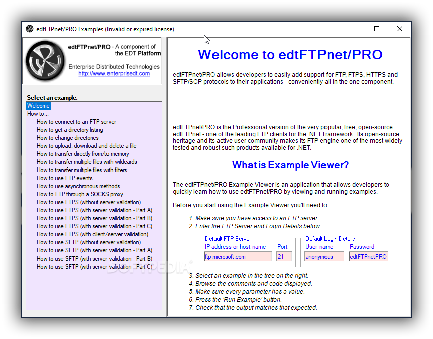edtFTPnet/PRO screenshot #0