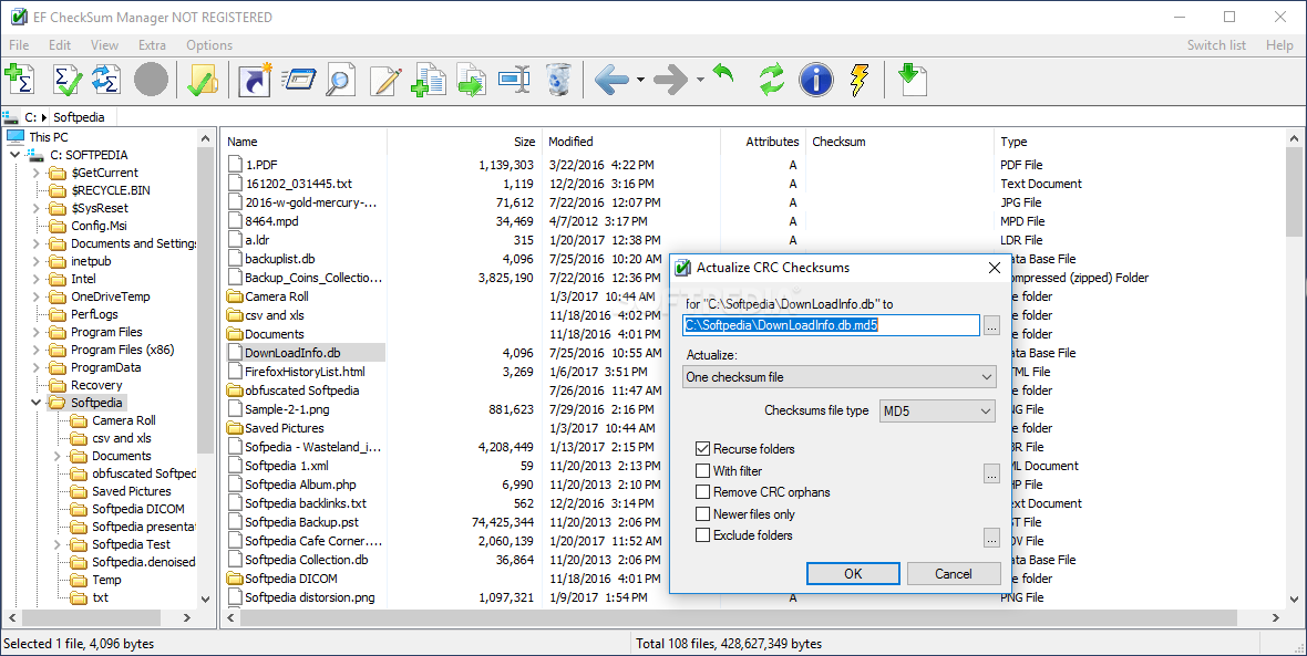 EF CheckSum Manager 23.10 download the last version for windows