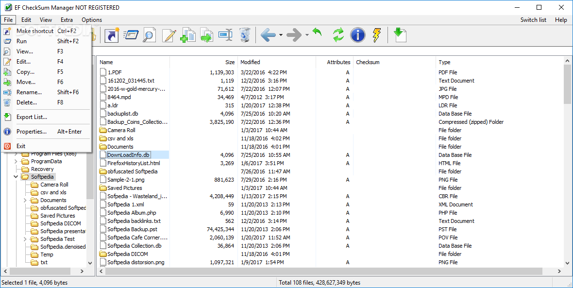 downloading EF CheckSum Manager 23.10