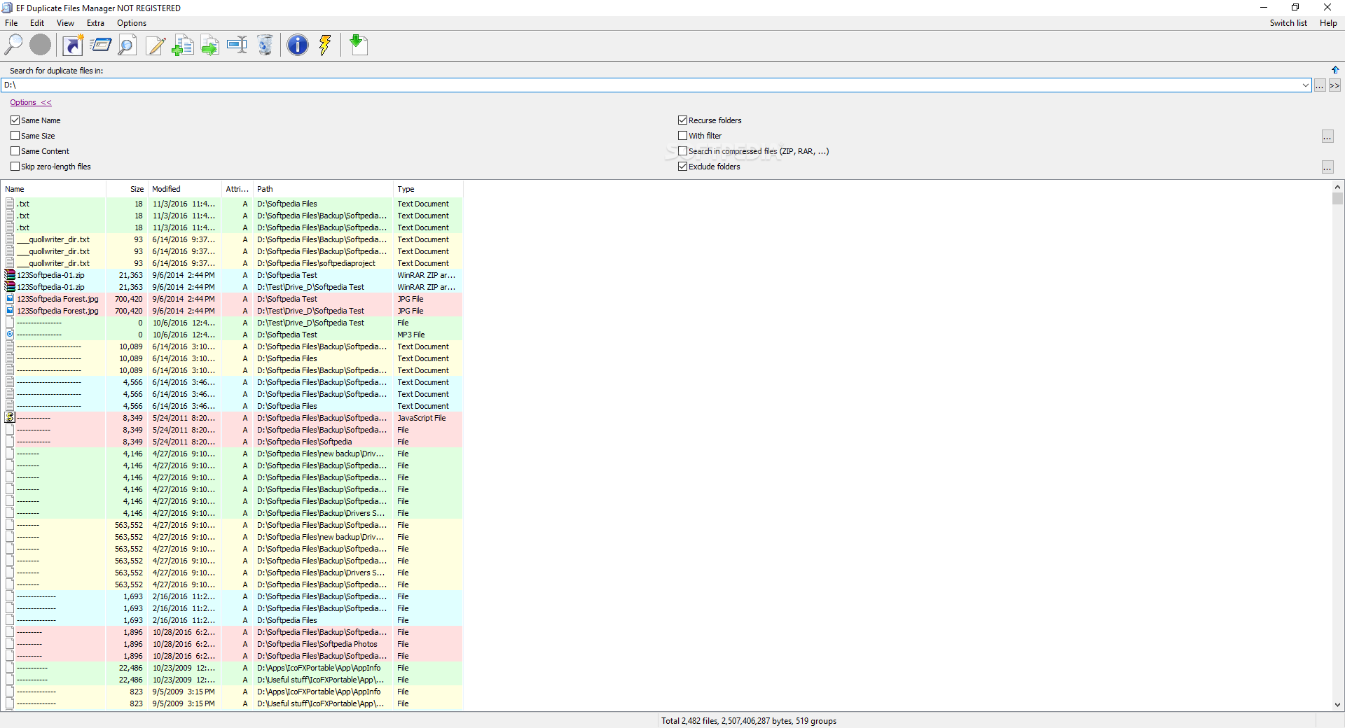 EF Duplicate Files Manager screenshot #0